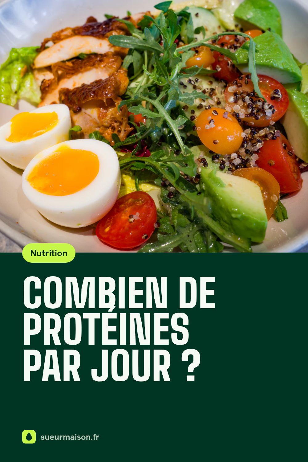 Épingle Pinterest : Combien de protéines par jour ?