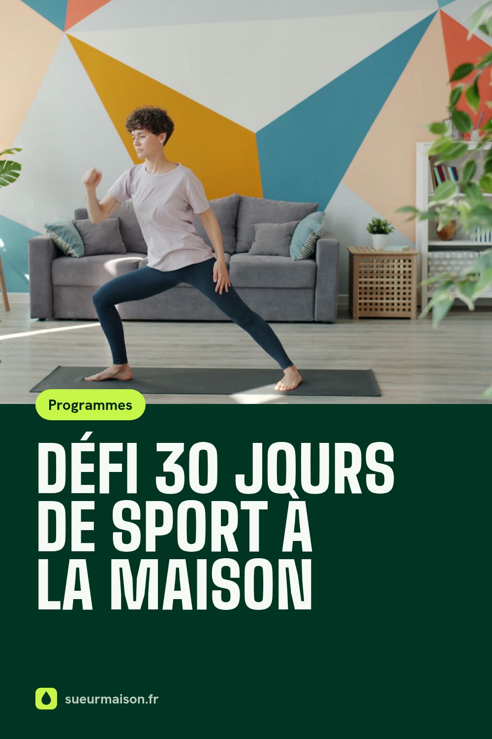 Épingle Pinterest : Défi 30 jours de sport à la maison