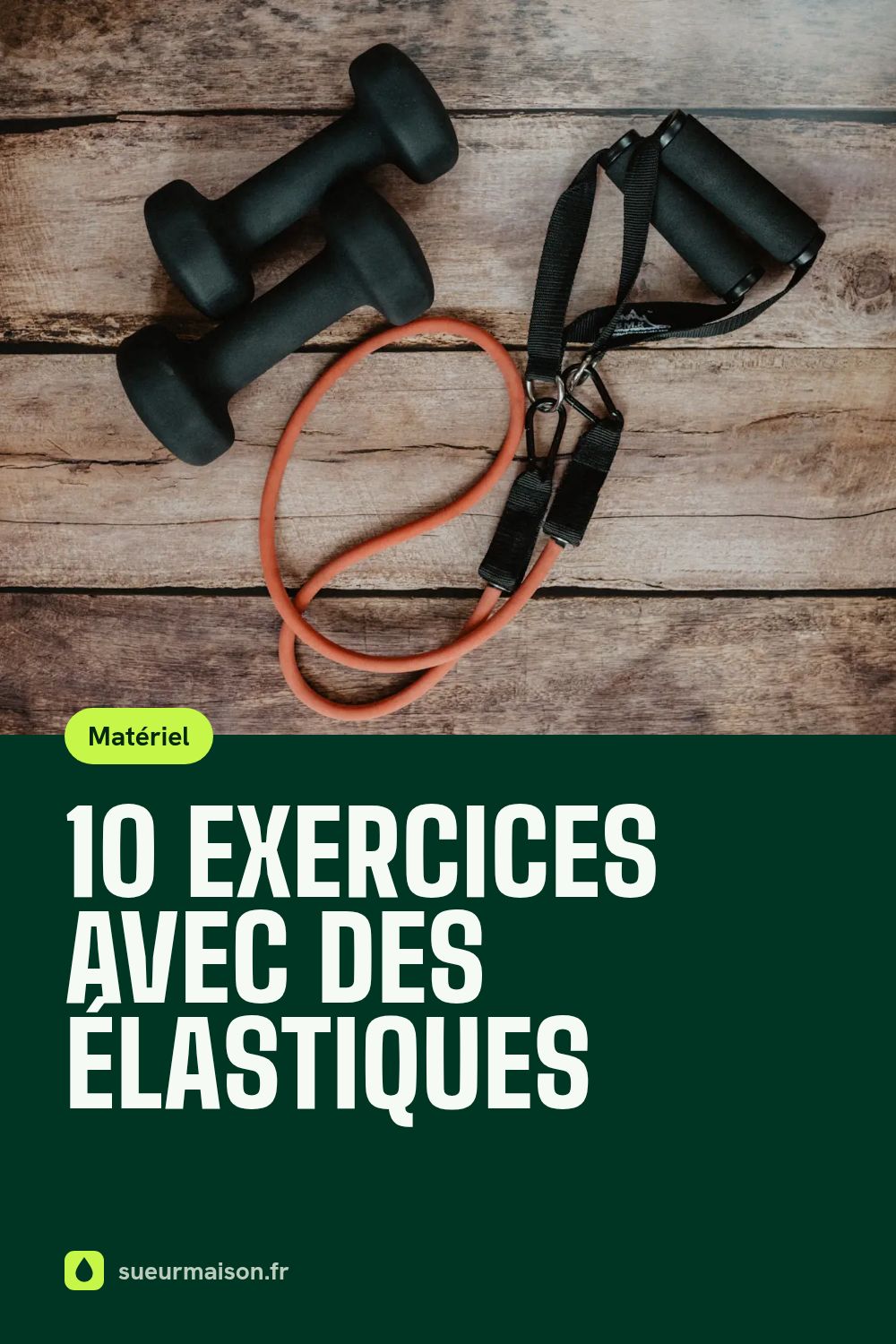 Épingle Pinterest : 10 exercices avec des élastiques