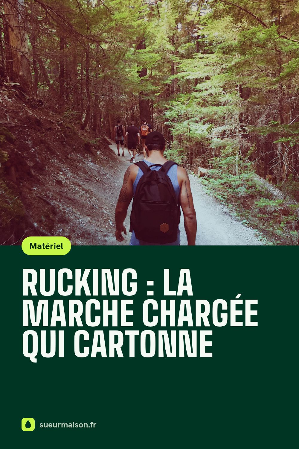 Épingle Pinterest : Rucking : la marche chargée qui cartonne