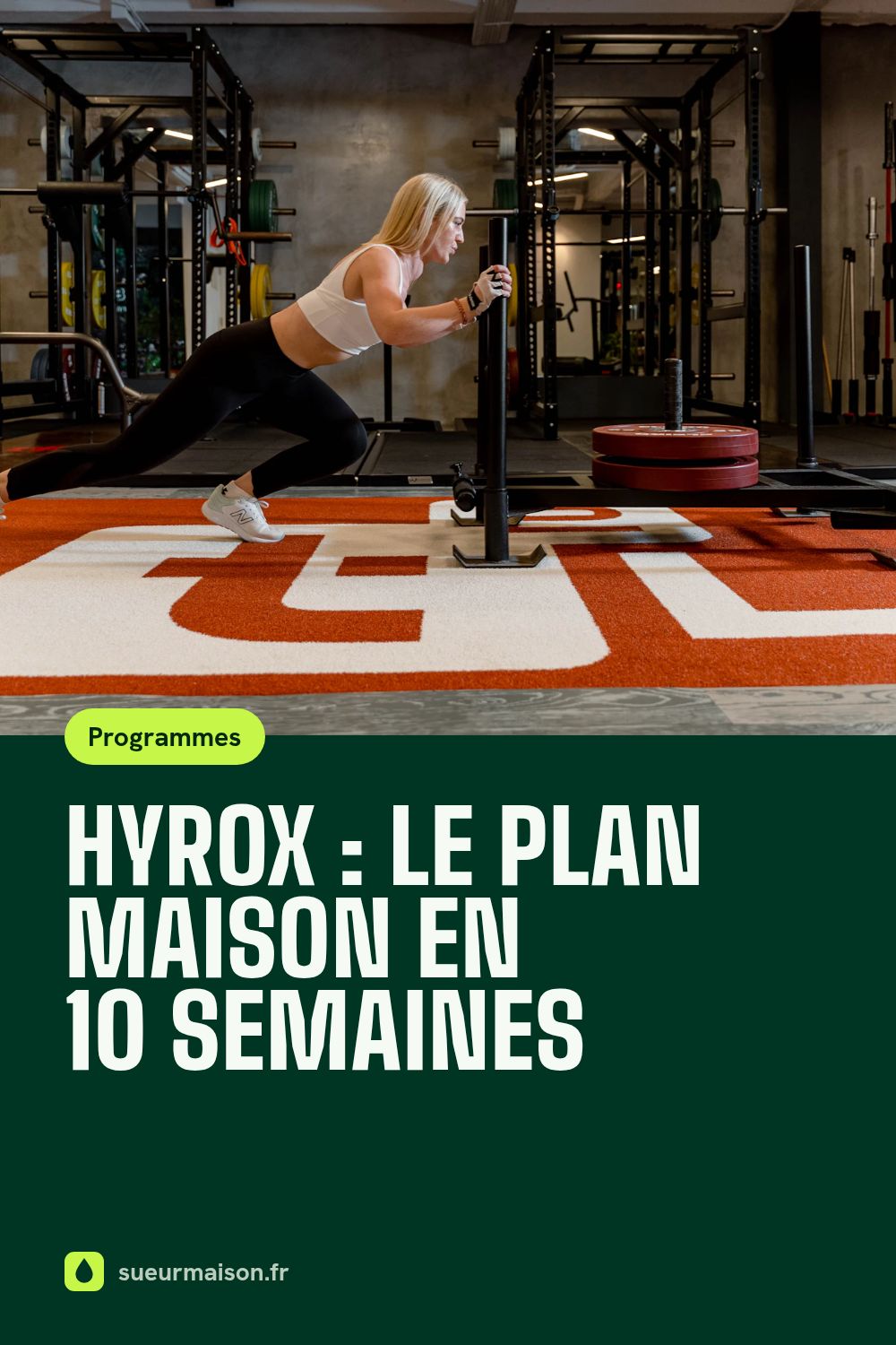 Épingle Pinterest : Hyrox : le plan maison en 10 semaines