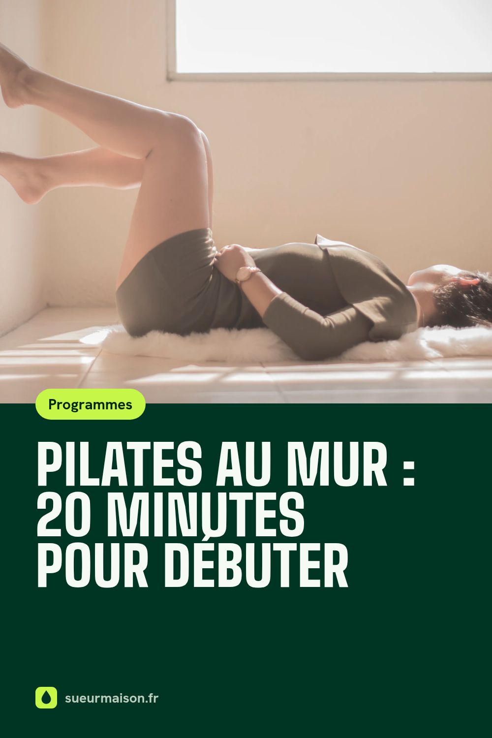Épingle Pinterest : Pilates au mur : 20 minutes pour débuter