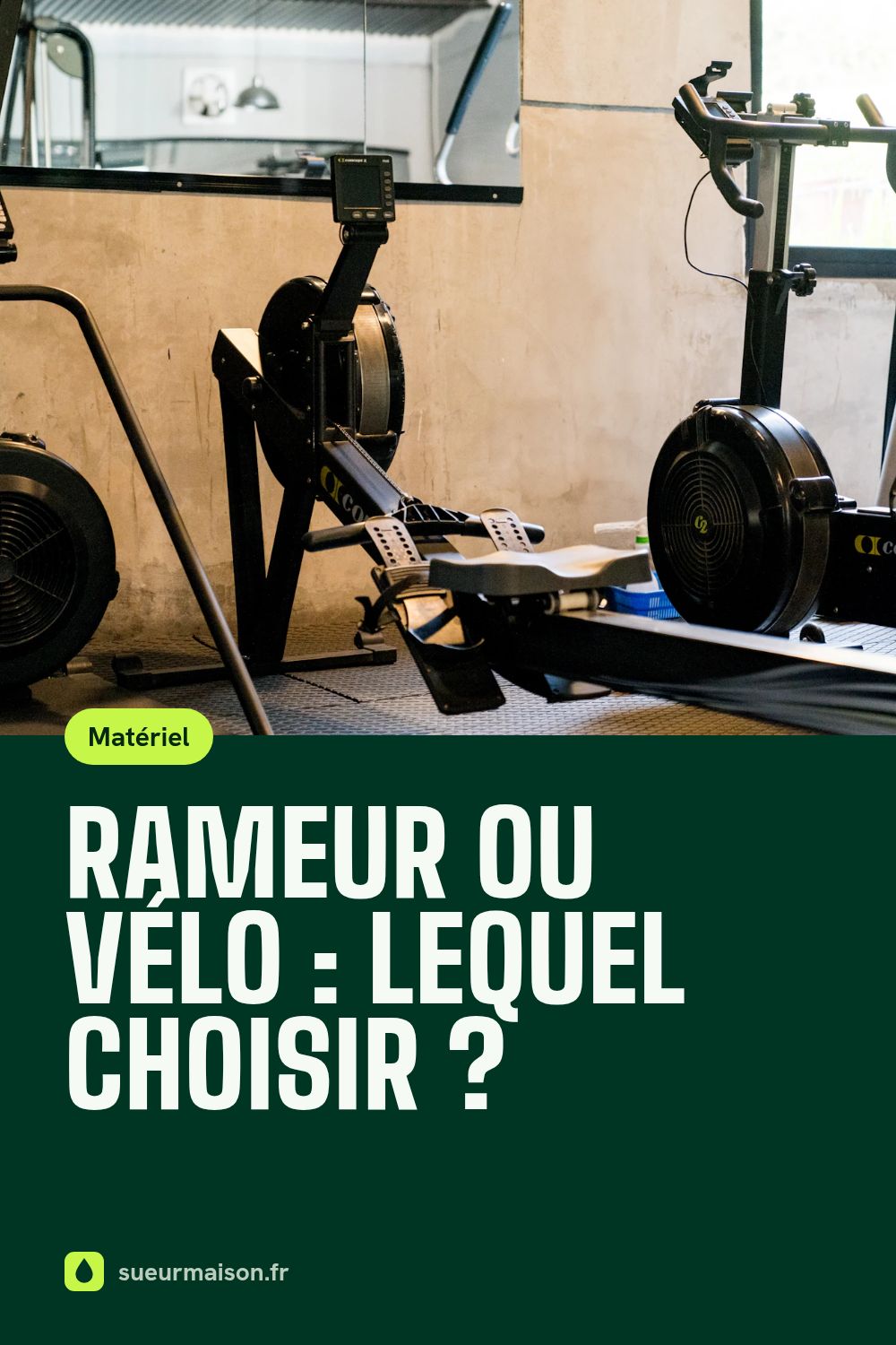 Épingle Pinterest : Rameur ou vélo : lequel choisir ?